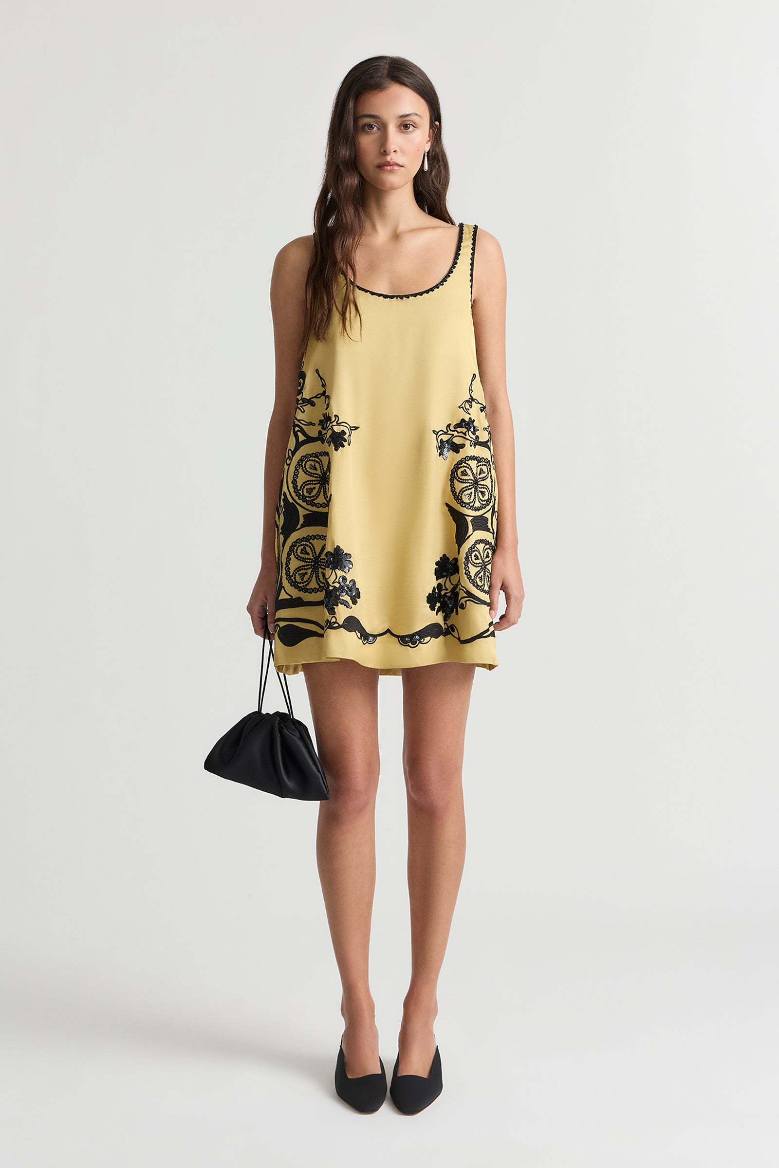 AURA PANELLED MINI DRESS