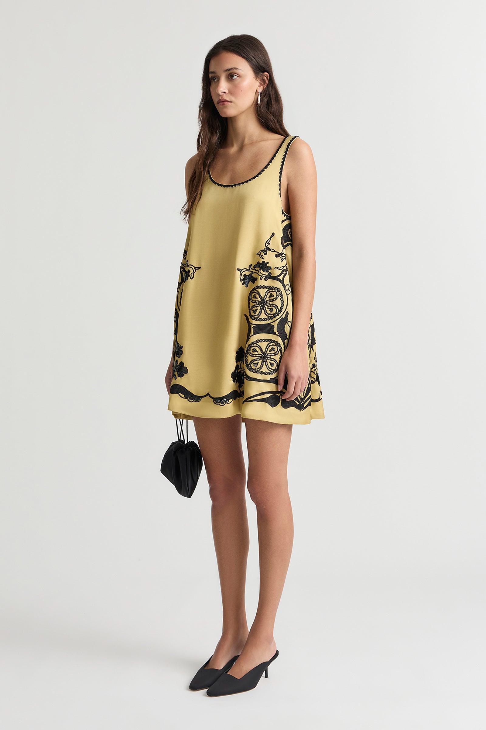 AURA PANELLED MINI DRESS