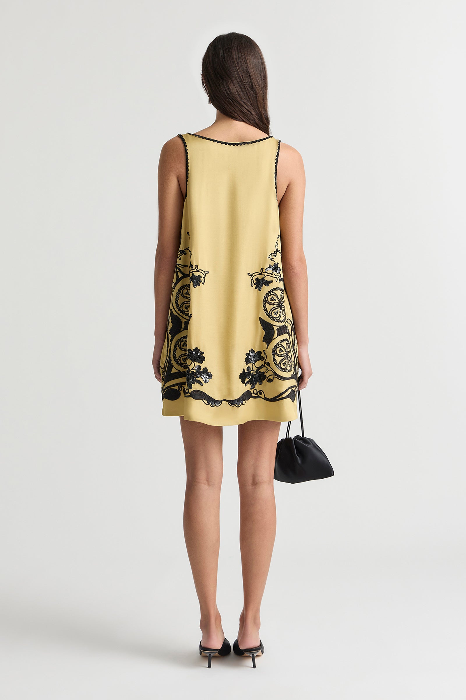 AURA PANELLED MINI DRESS
