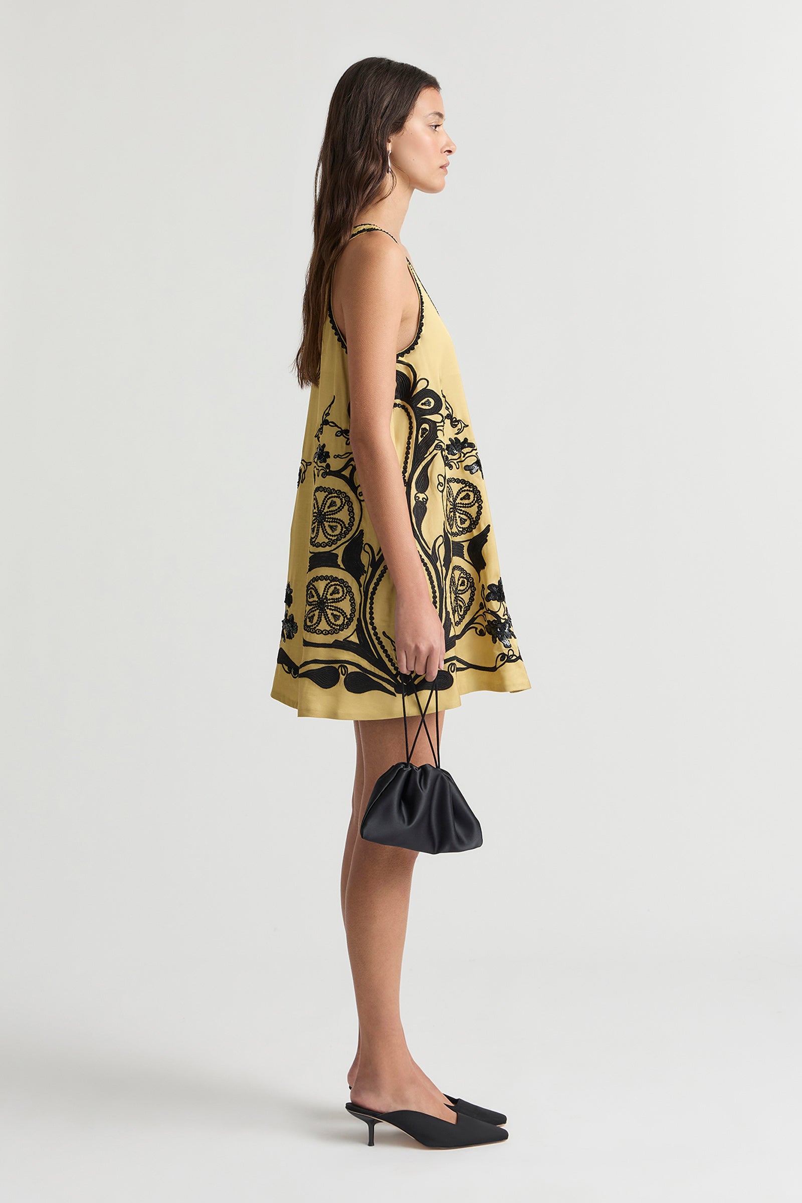 AURA PANELLED MINI DRESS