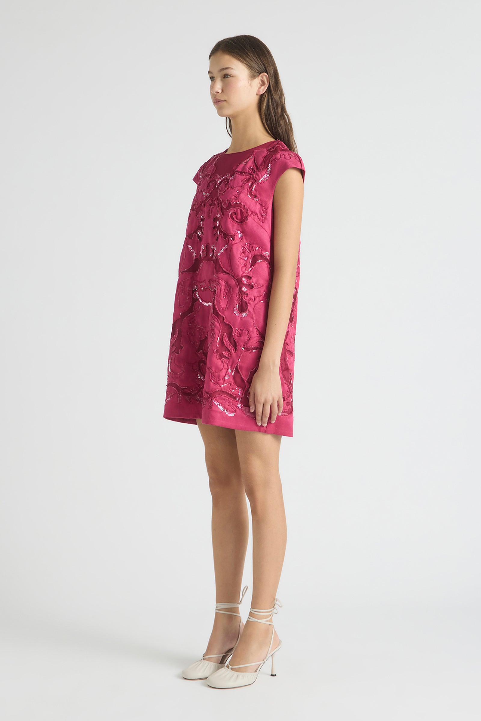 OASIS CAP SLEEVE SHIFT MINI