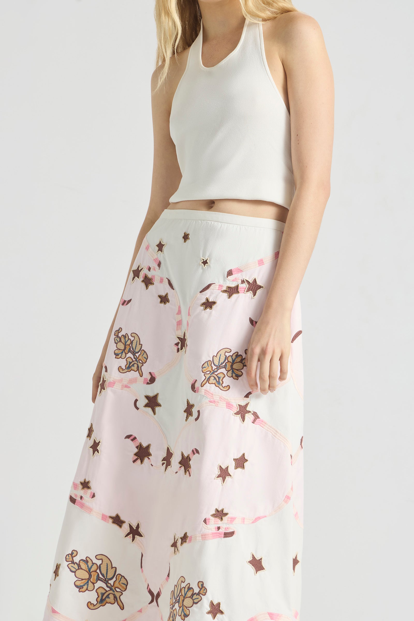 TAKE IT EASY FLARE MAXI SKIRT