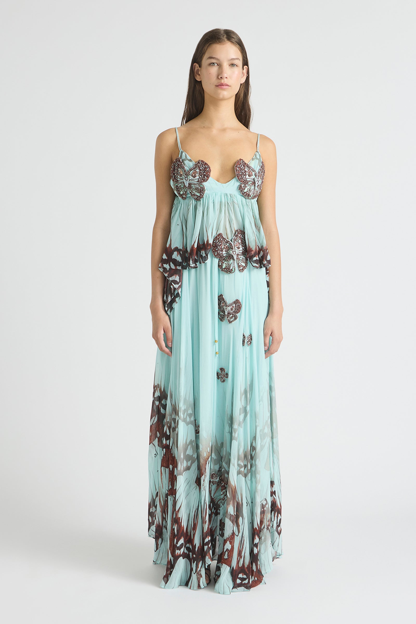 BUTTERFLY EFFECT HIPSTER FLARE MAXI SKIRT