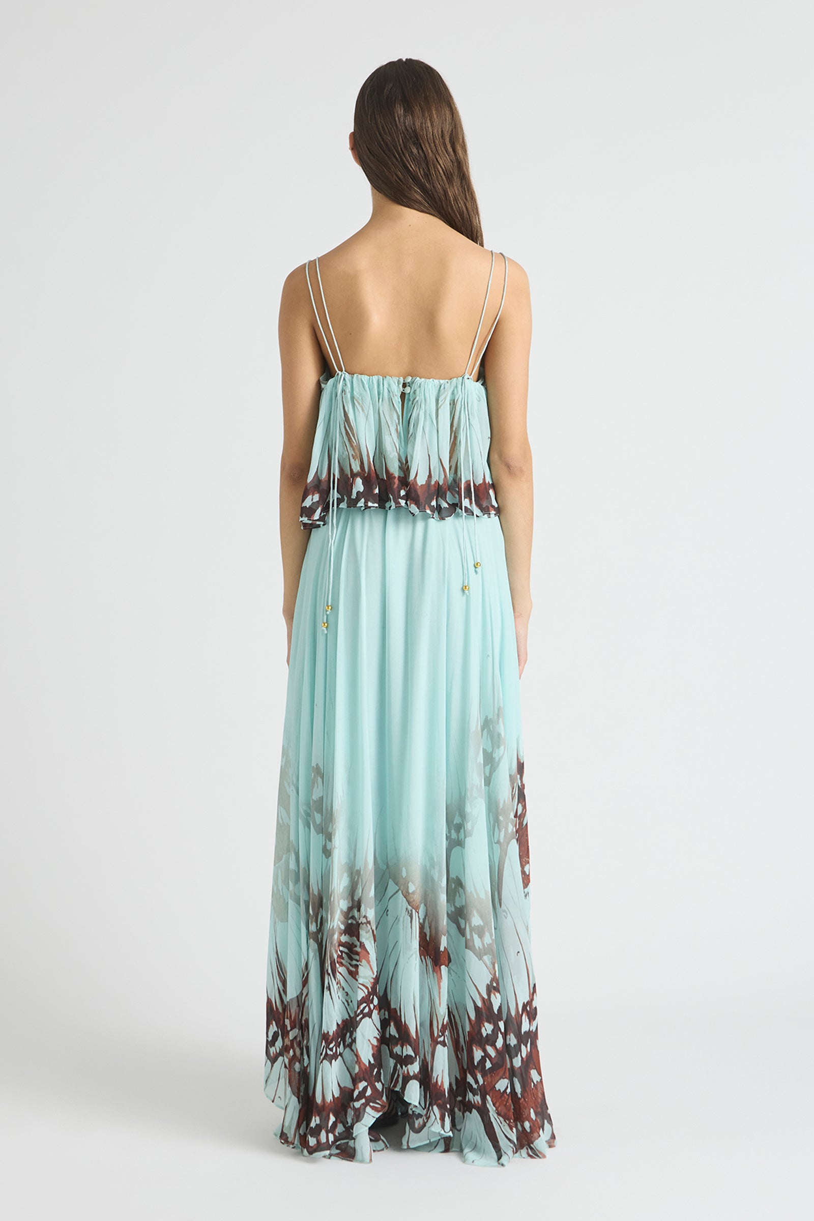 BUTTERFLY EFFECT HIPSTER FLARE MAXI SKIRT