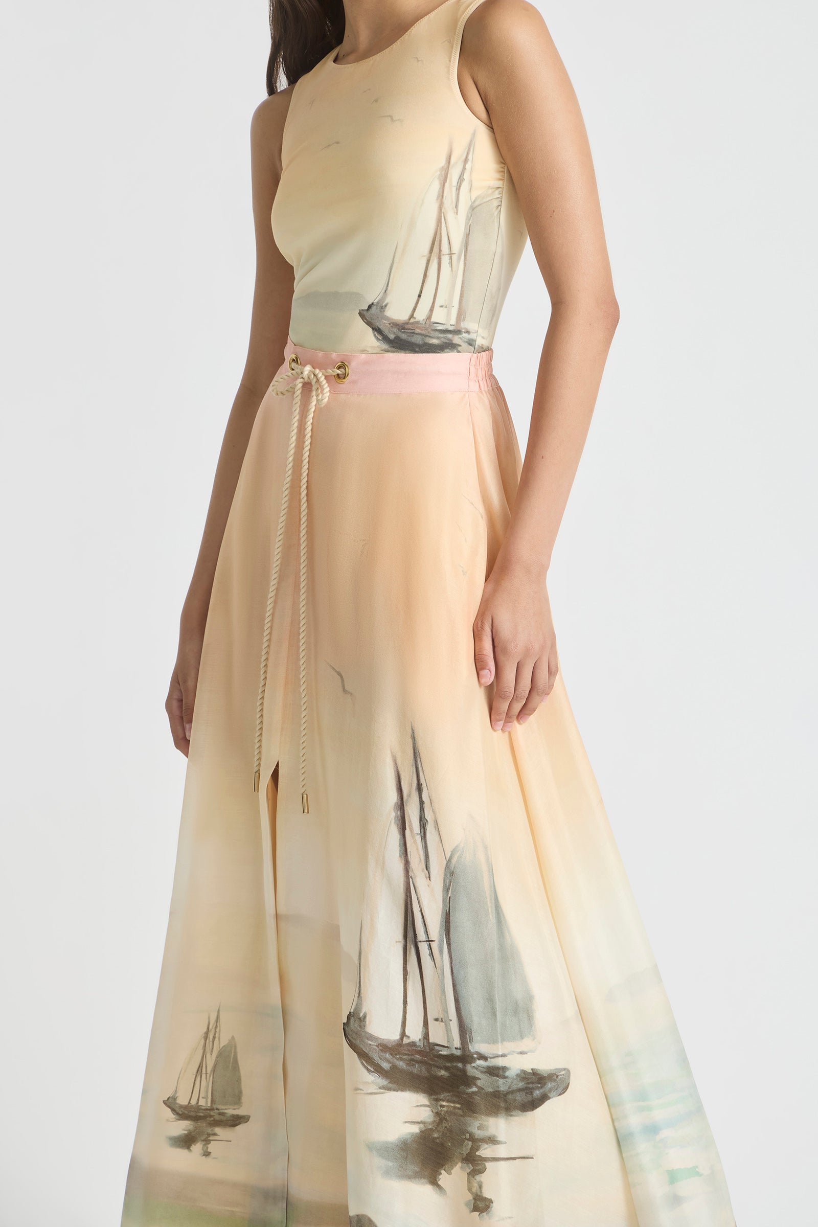 DEEP WATER PARACHUTE MAXI SKIRT