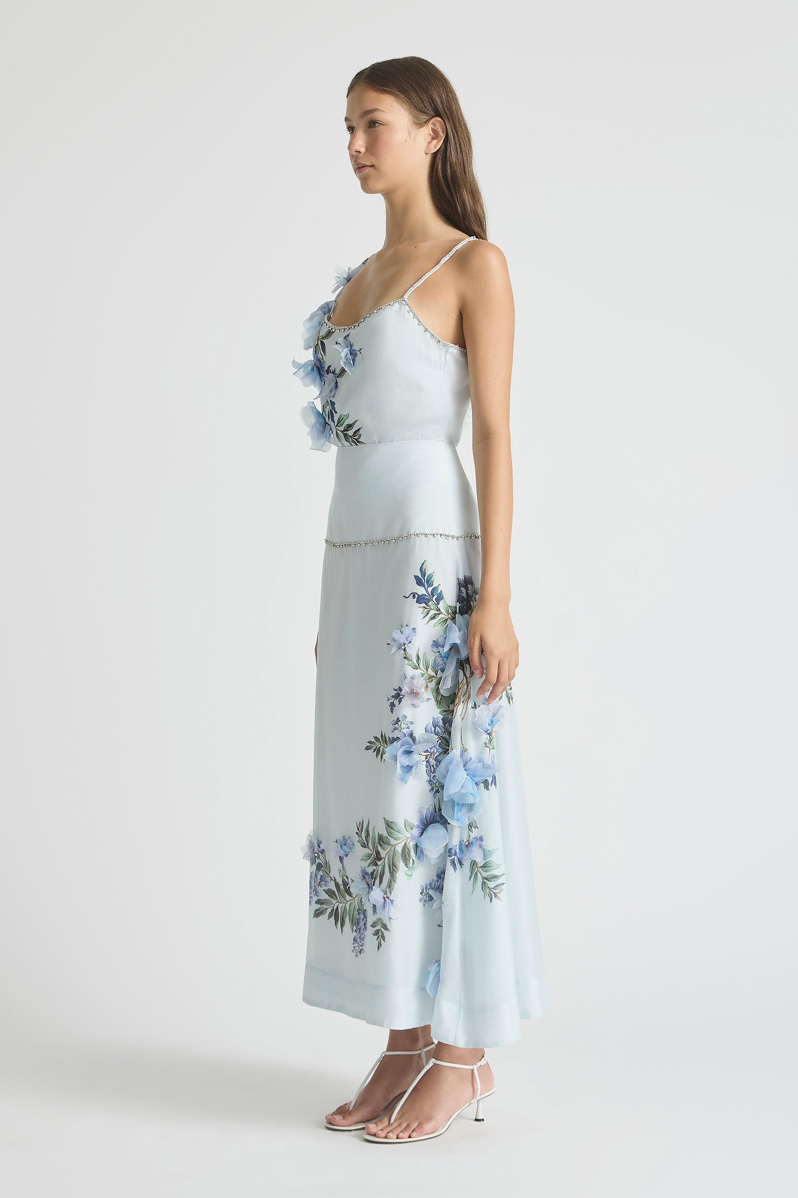 BISOUS FLOWER YOKE SKIRT