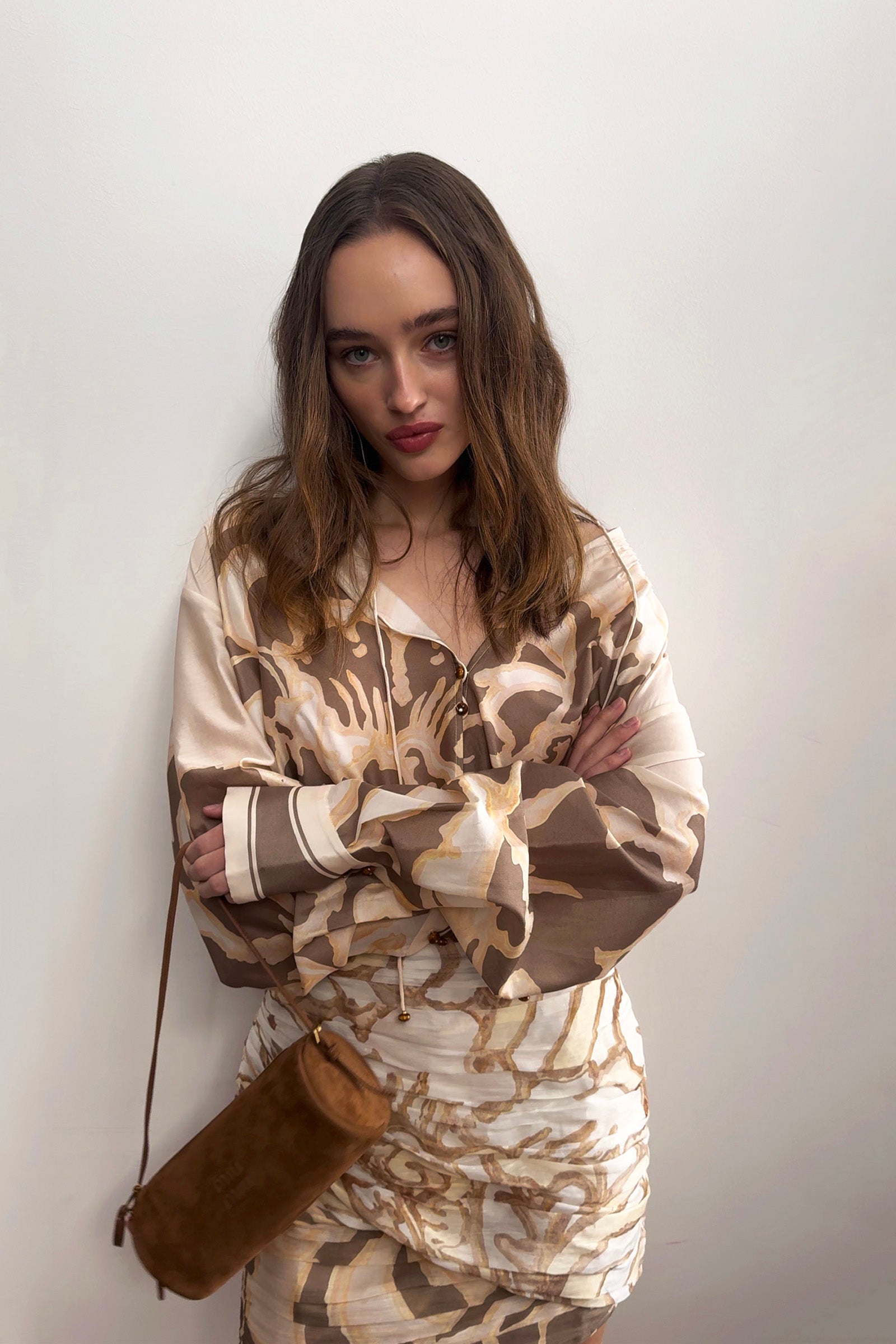 FRAGMENTS PLEAT DETAIL SHIRT