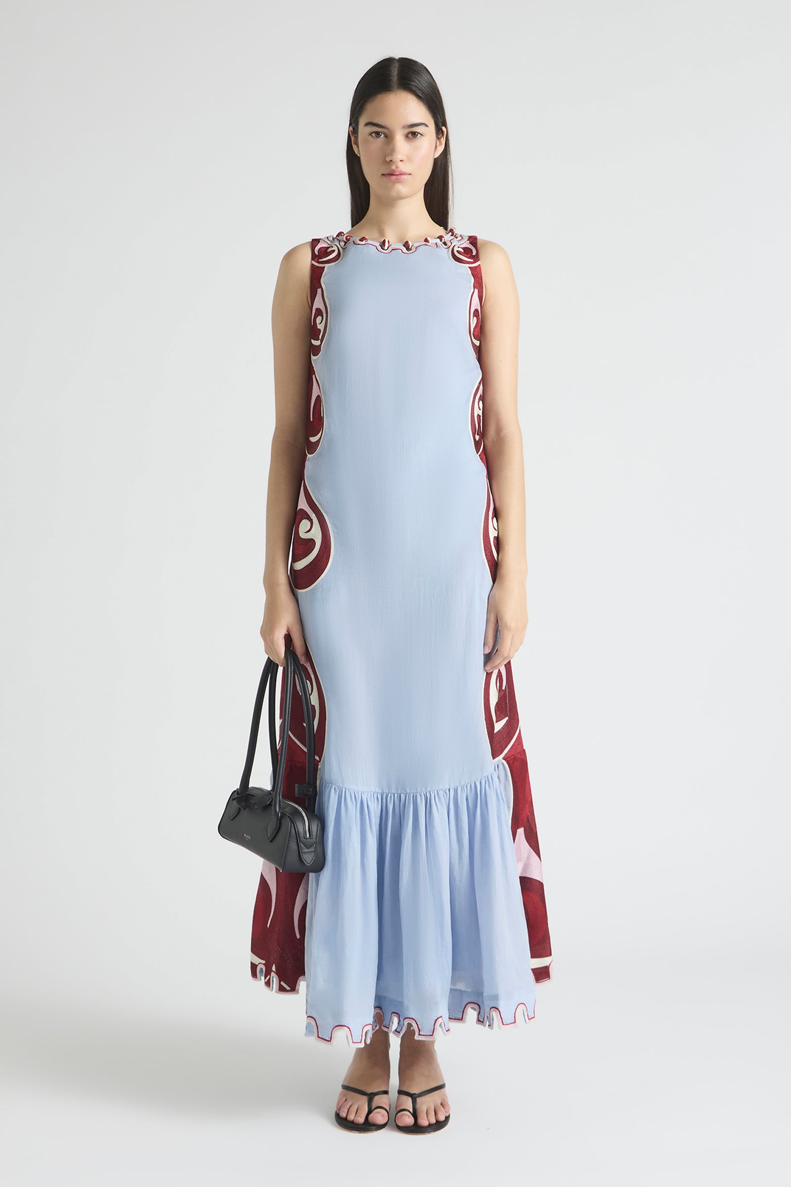 TWIN RIVERS BOAT NECK MAXI DRESS