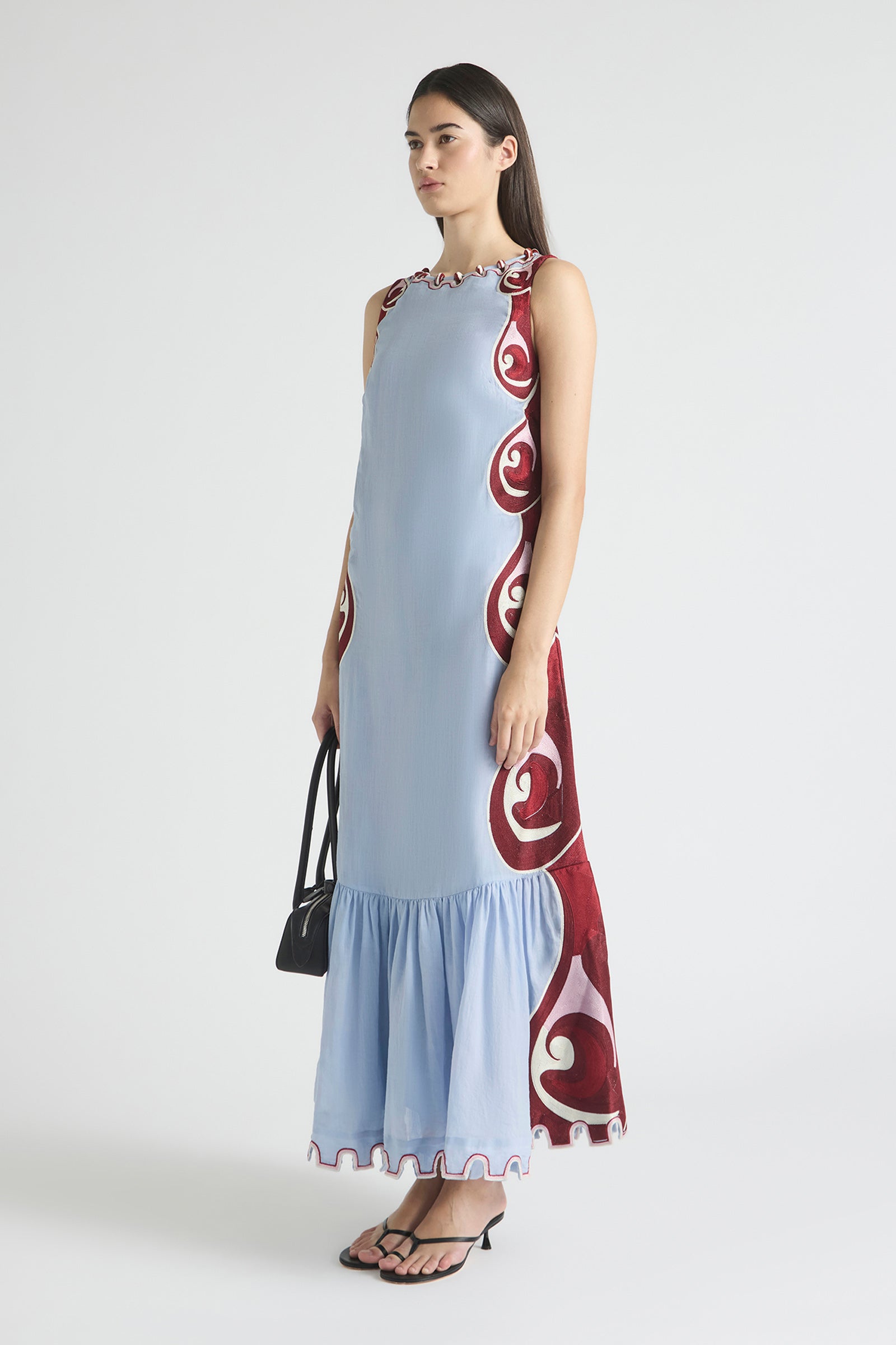 TWIN RIVERS BOAT NECK MAXI DRESS
