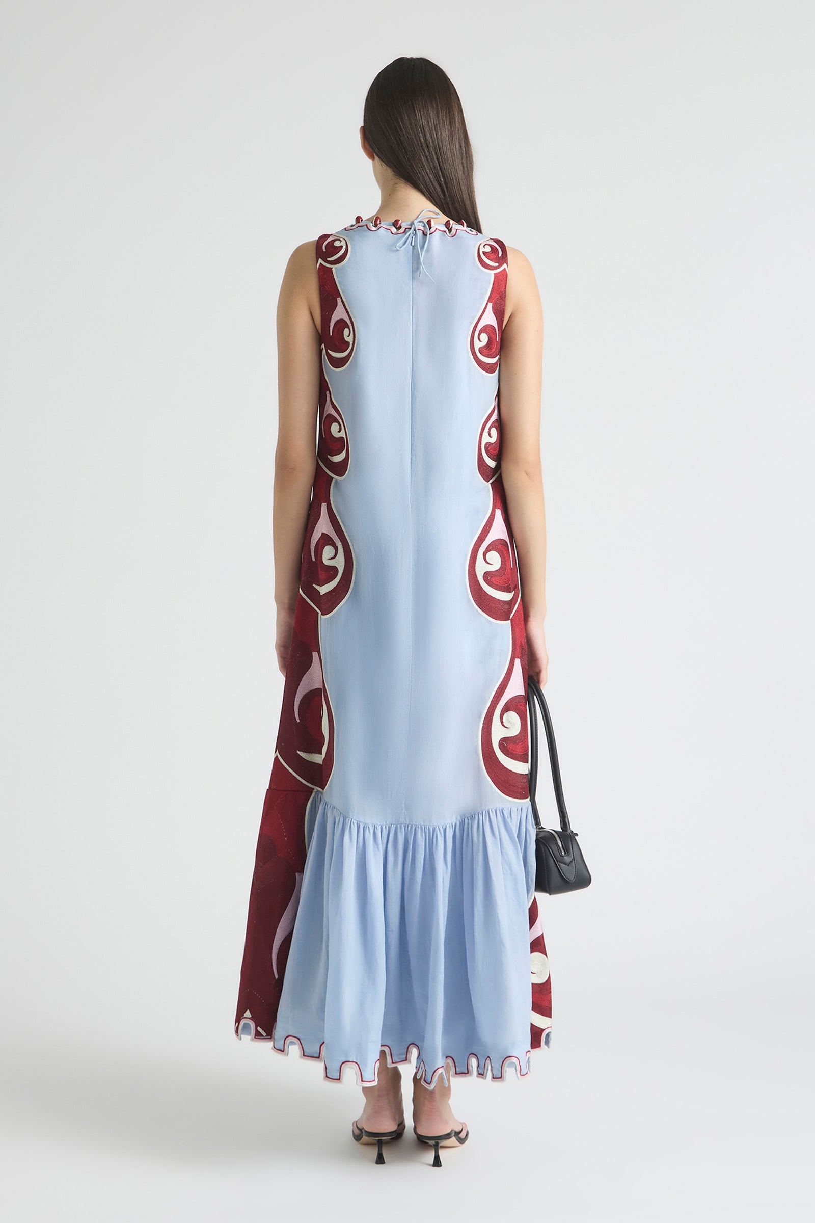 TWIN RIVERS BOAT NECK MAXI DRESS