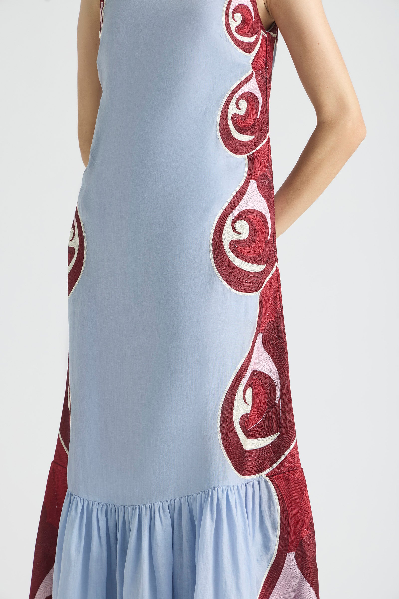 TWIN RIVERS BOAT NECK MAXI DRESS
