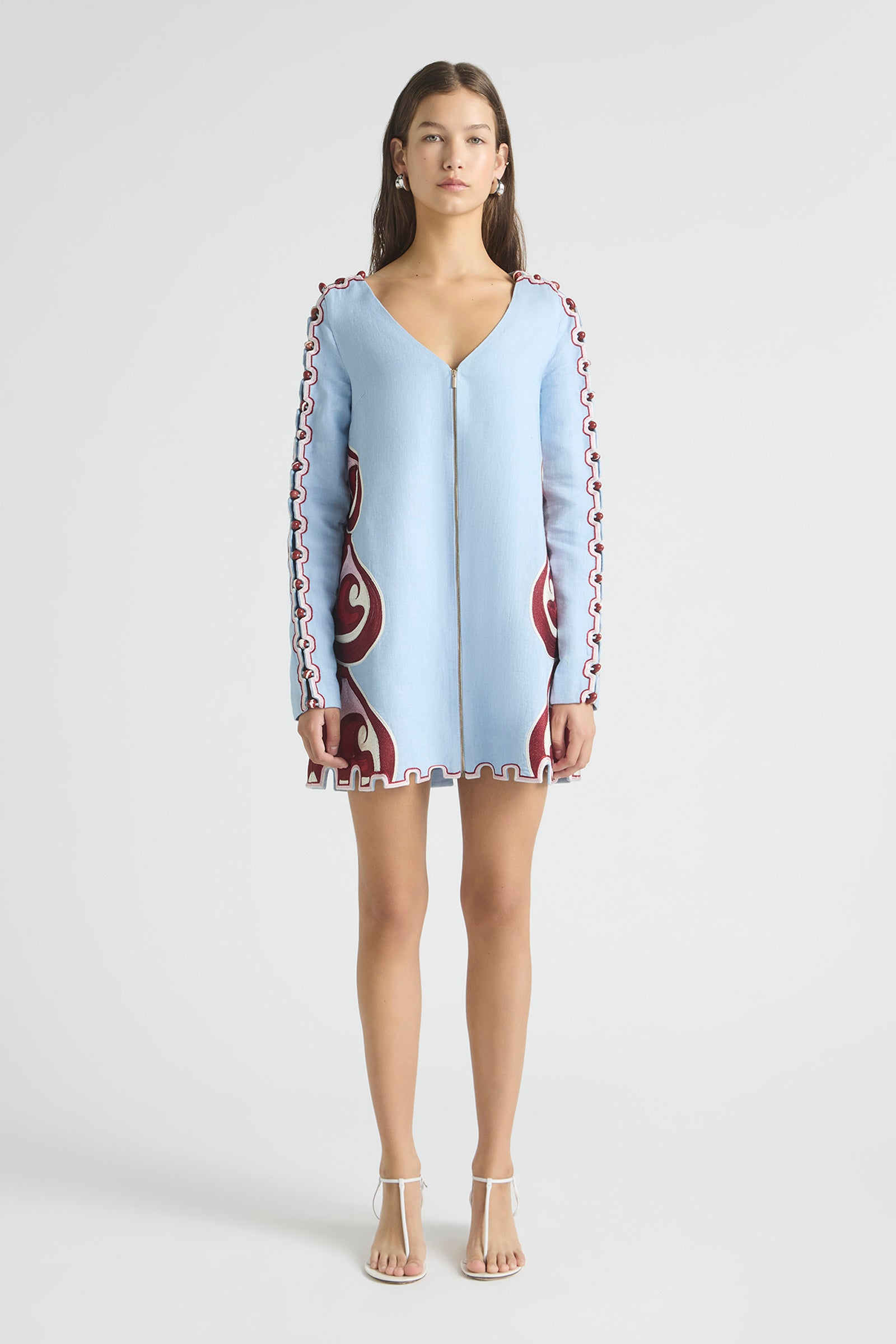 TWIN RIVERS SLIM SLEEVE MINI DRESS